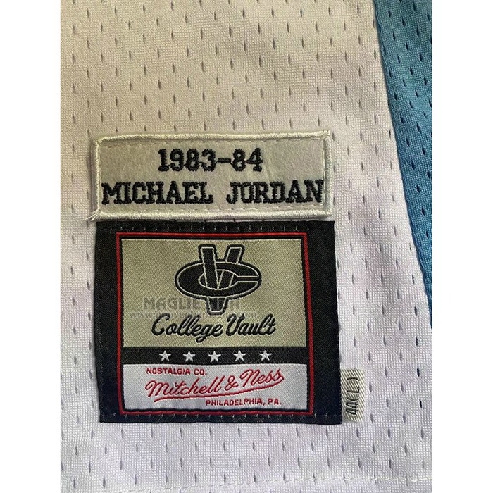 Maglia
 Michael Jordan NO 23 NCAA North Carolina Mitchell & Ness Tar Heels 1983-84 Bianco
